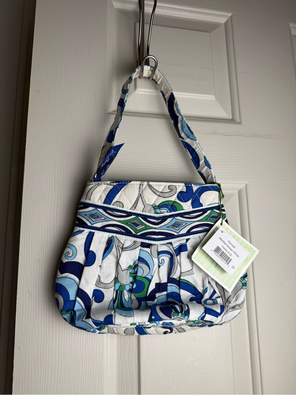 NWT Vera Bradley Mediterranean White Hannah Shoulder Bag LAST ONE